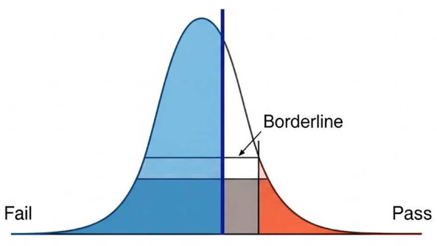 合格最低点とボーダー分析